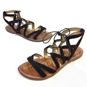 Sam Edelman Gemma Black Gladiator Sandals Size 8.5